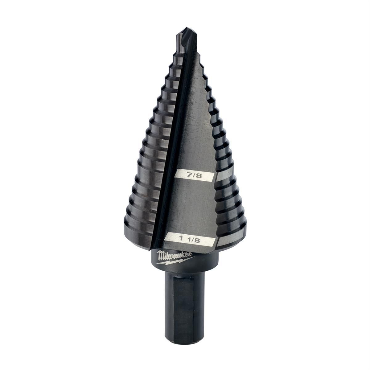 Milwaukee Tool #9 Step Drill Bit, 7/8" &amp; 1-1/8", 48-89-9209