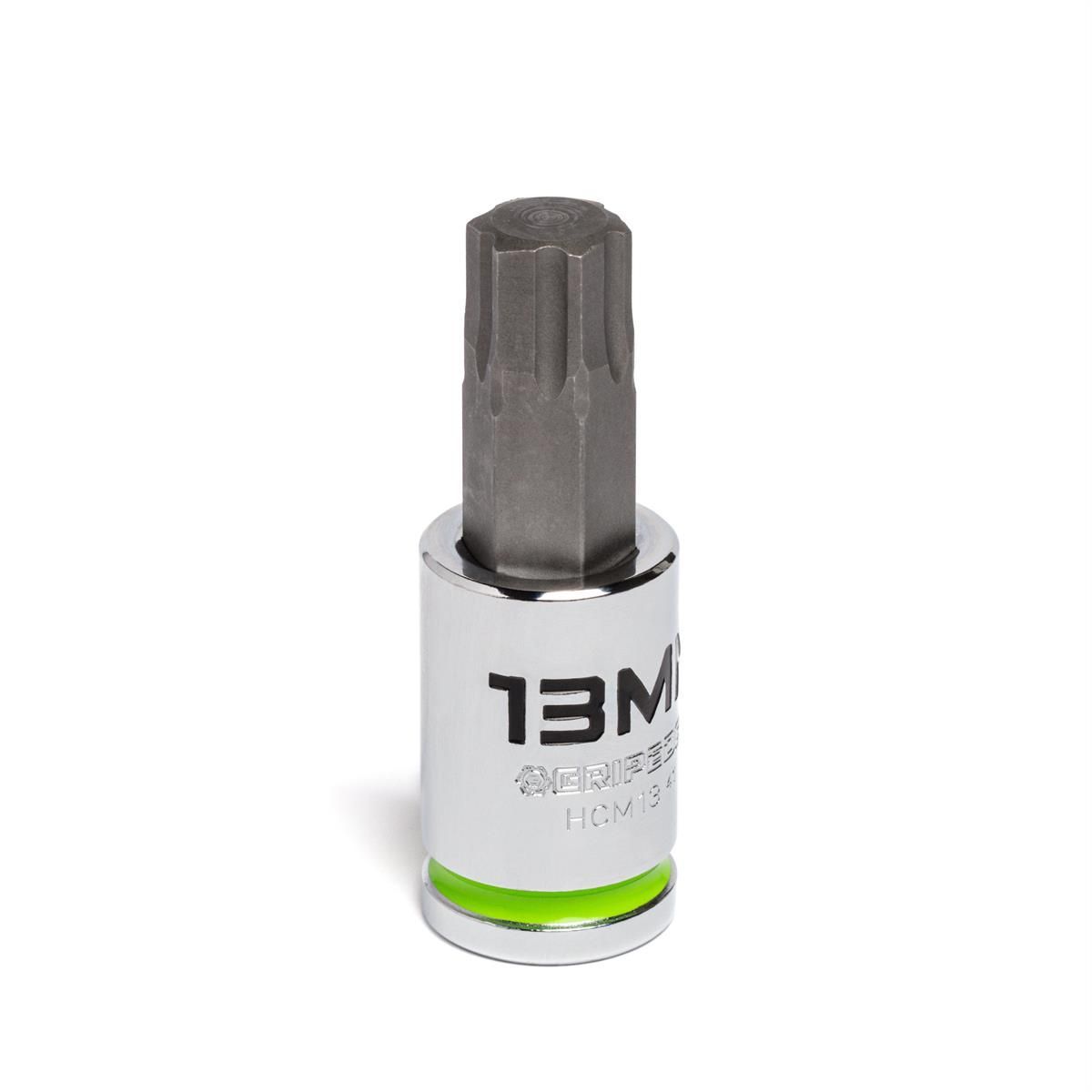 Grip Edge Tools 1/2" Drive Advanced Hex Driver 13MM, HCM13