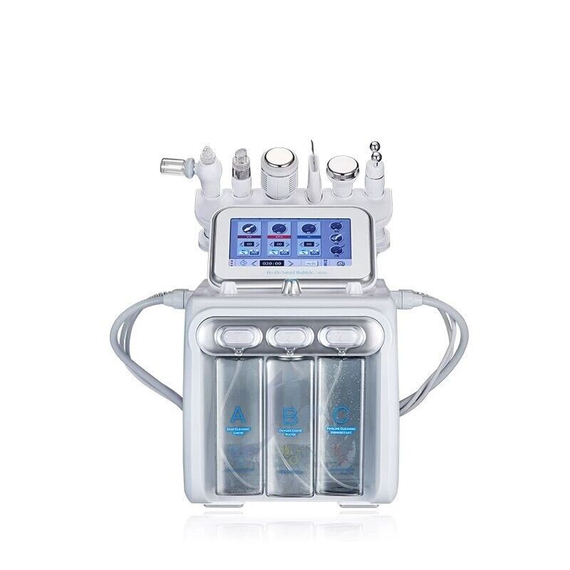 Aparat za njegu lica Hydro Facial 6 u 1 s ekranom na dodir i višestrukim sondama – profesionalni uređaj za tretmane lica
