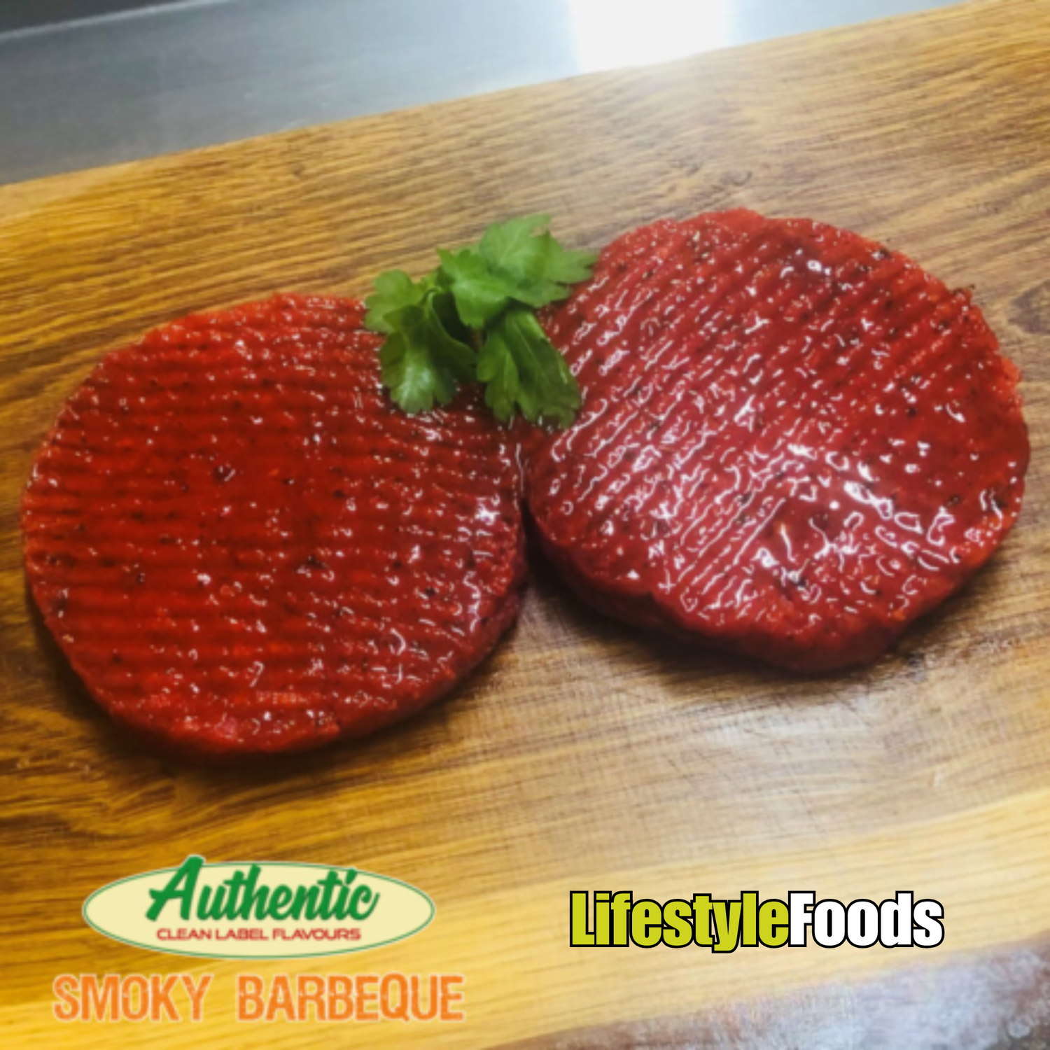 Authentic Smoky BBQ  Extra Lean Rump Steak Burgers (2x170g)