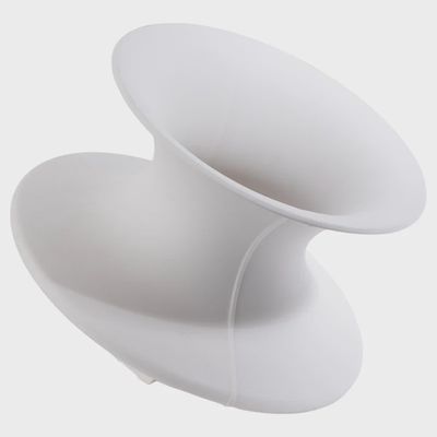 Gyroscope White Ceramic Vase