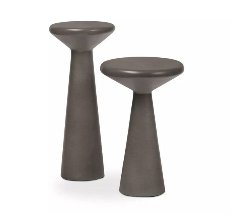 Ravine Concrete Accent Tables (Set of 2)