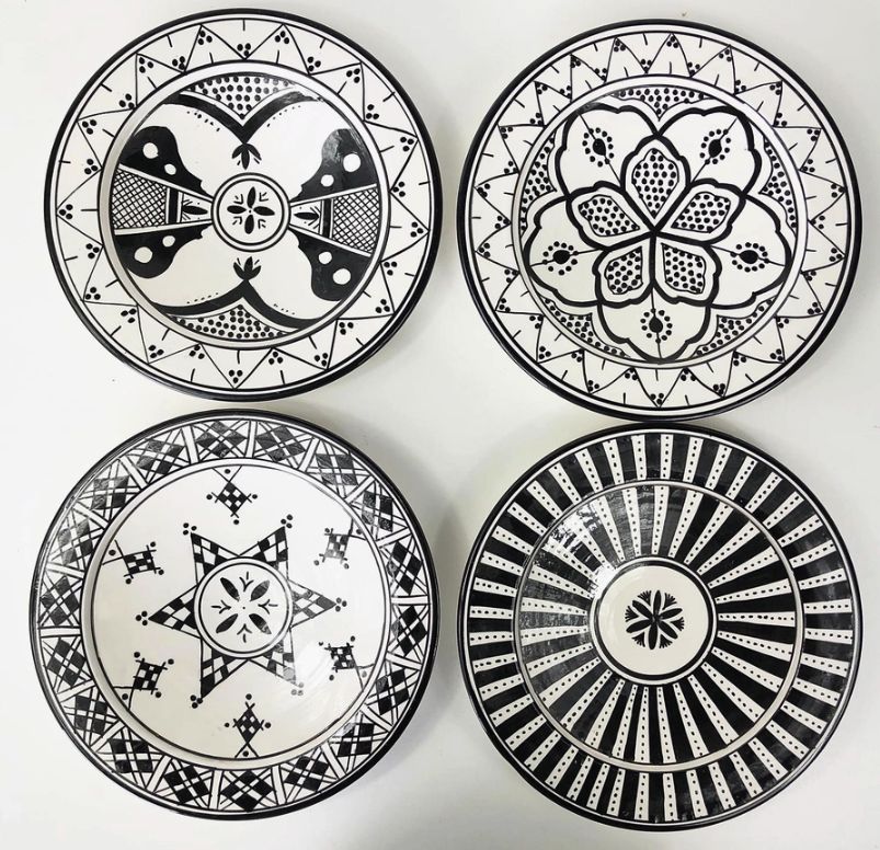 Safi Ceramic Dinner Plates (set/4)