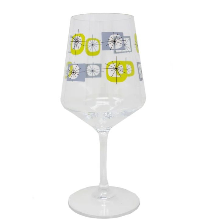 Atomic Wine Acrylic Glasses S/4