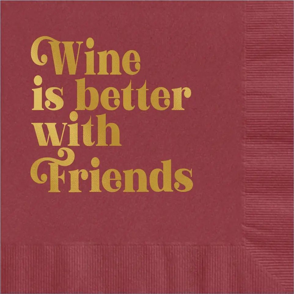 Wine is Better Cocktail Napkins