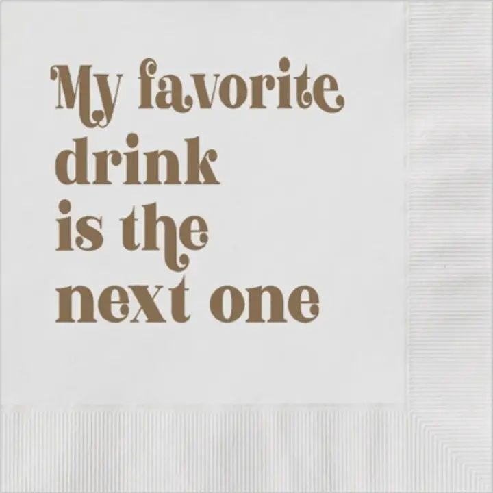 Favorite Drink Cocktail Napkins