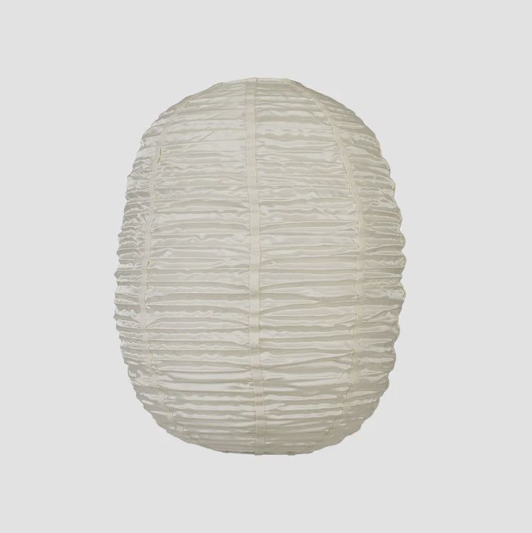 Silk Folding Oval Off White Shade