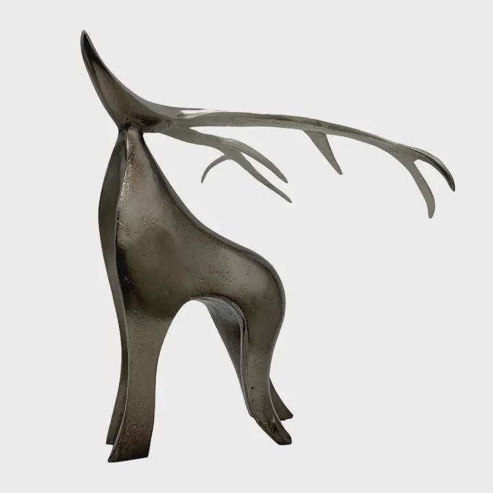 Abstract Deer Sculpture