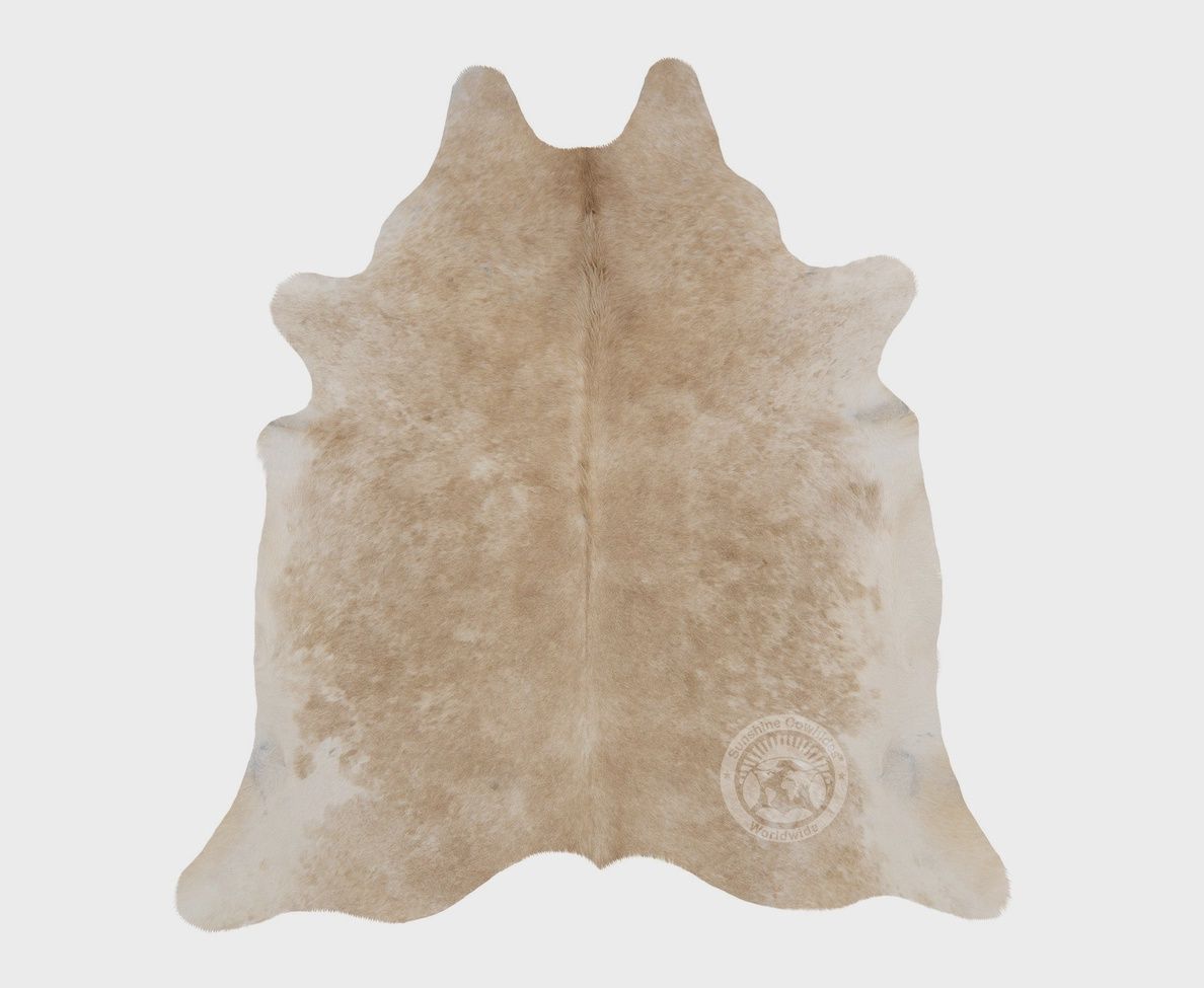 Beige Palomino Exotic Cowhide Rug