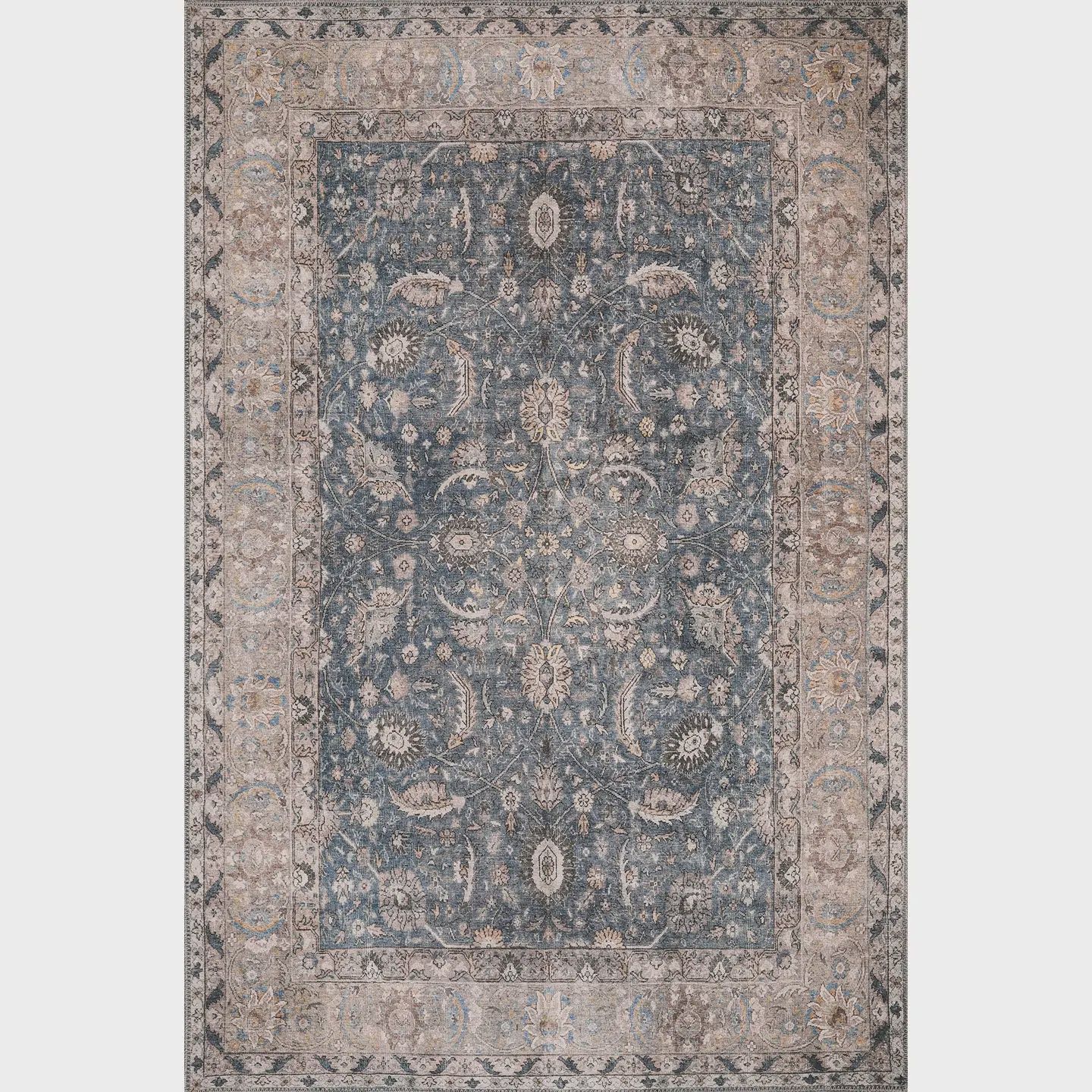 Blue Madison Washable Rug (2&#39;x3&#39;)