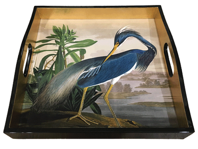 Audubon Heron Tray (14x14)