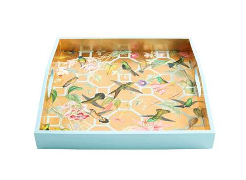 Hummingbird Tray (14x14)