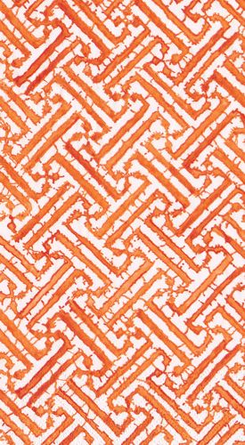 Fretwork Paper Guest Towel Napkins in Orange