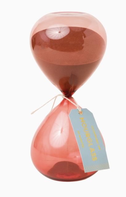 Terracotta Ombre 1 Hour Hourglass, Boxed