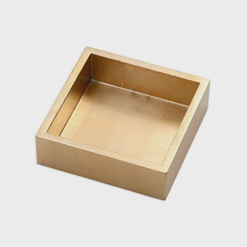 Gold Leaf Lacquer Cocktail Napkin Holder