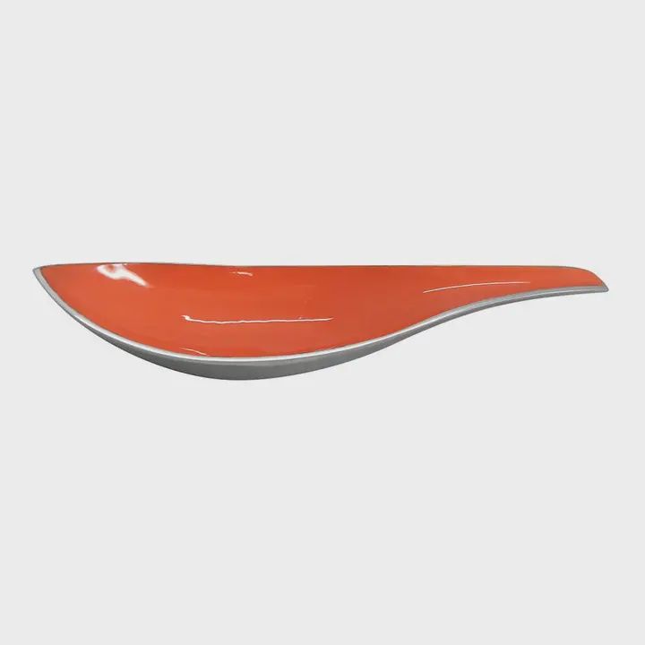Orange/Silver Serving Platter