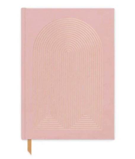 Suede Journal - Dusty Pink