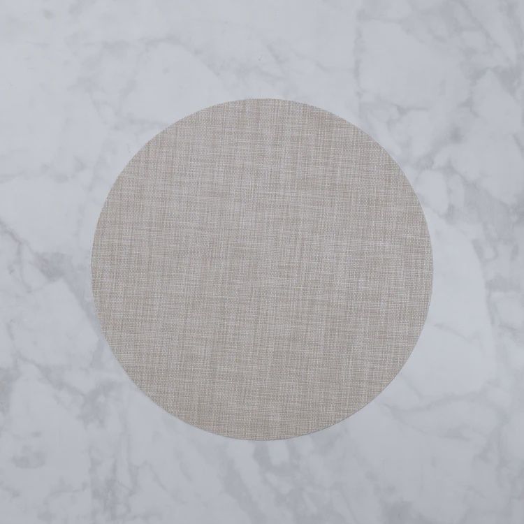 2524 VIDA Round Woven Placemats  - Set of 4 (Natural)