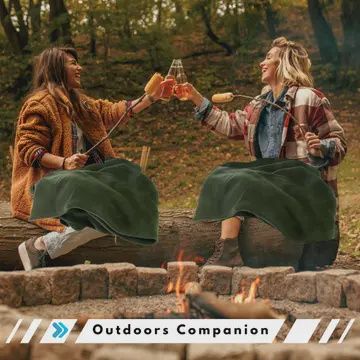 Green Alpaca Throw Blanket (85x65)