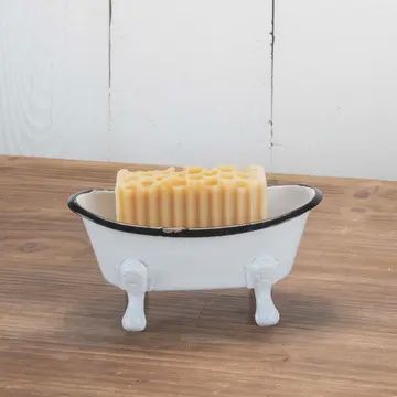 Bathtub Soap Dish (White/Black)