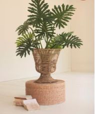 Iron &amp; Seagrass Urn