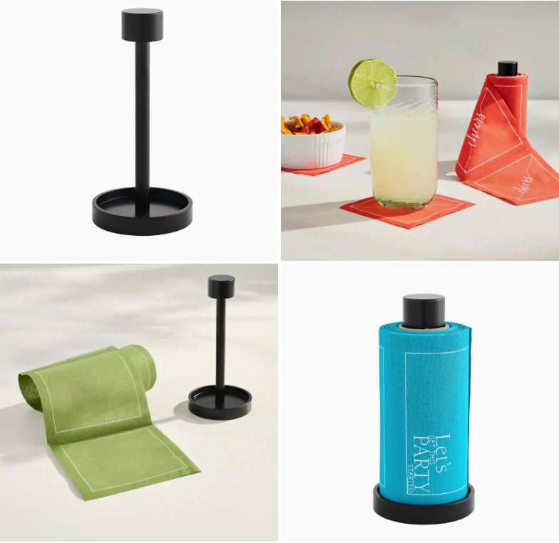 Cocktail Napkin Dispenser Stand - Black