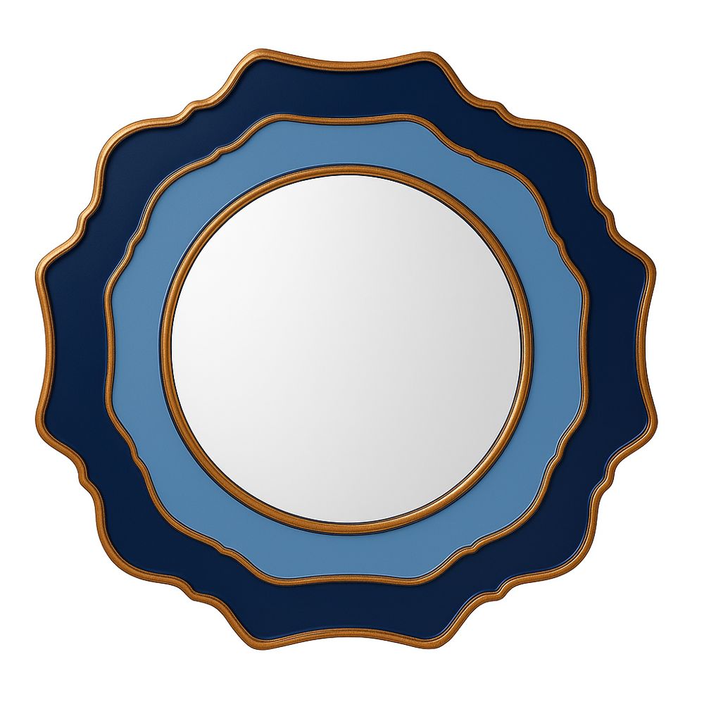 Blue Wall Mirror (30x30)