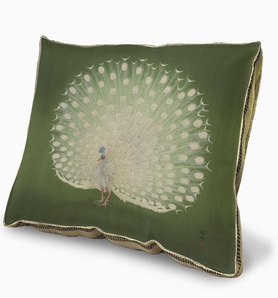 Peacock Pose II Pillow - 20" x 20"