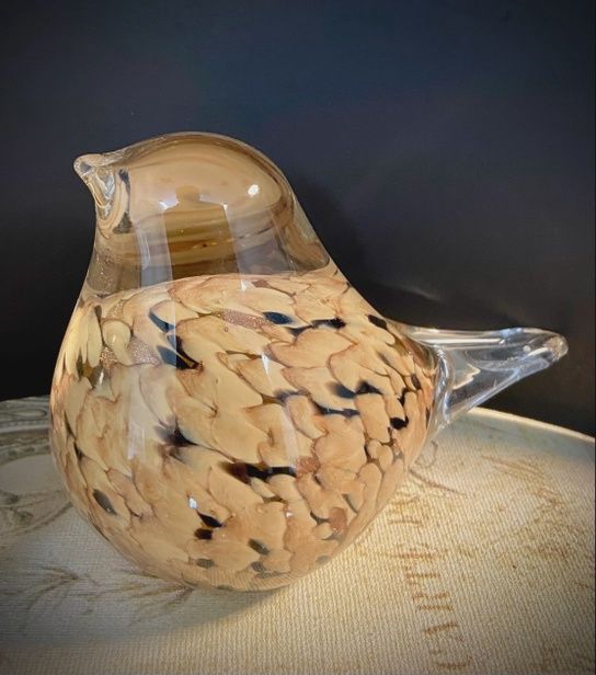 Chickadee Glass Bird