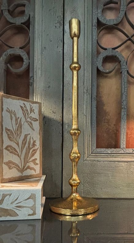 19" Gwen Golden Candlestick