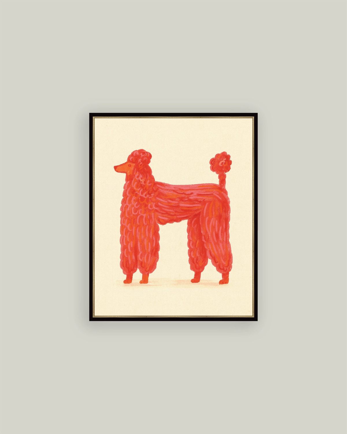 Parisian Poodle, Frame Size: 17x21