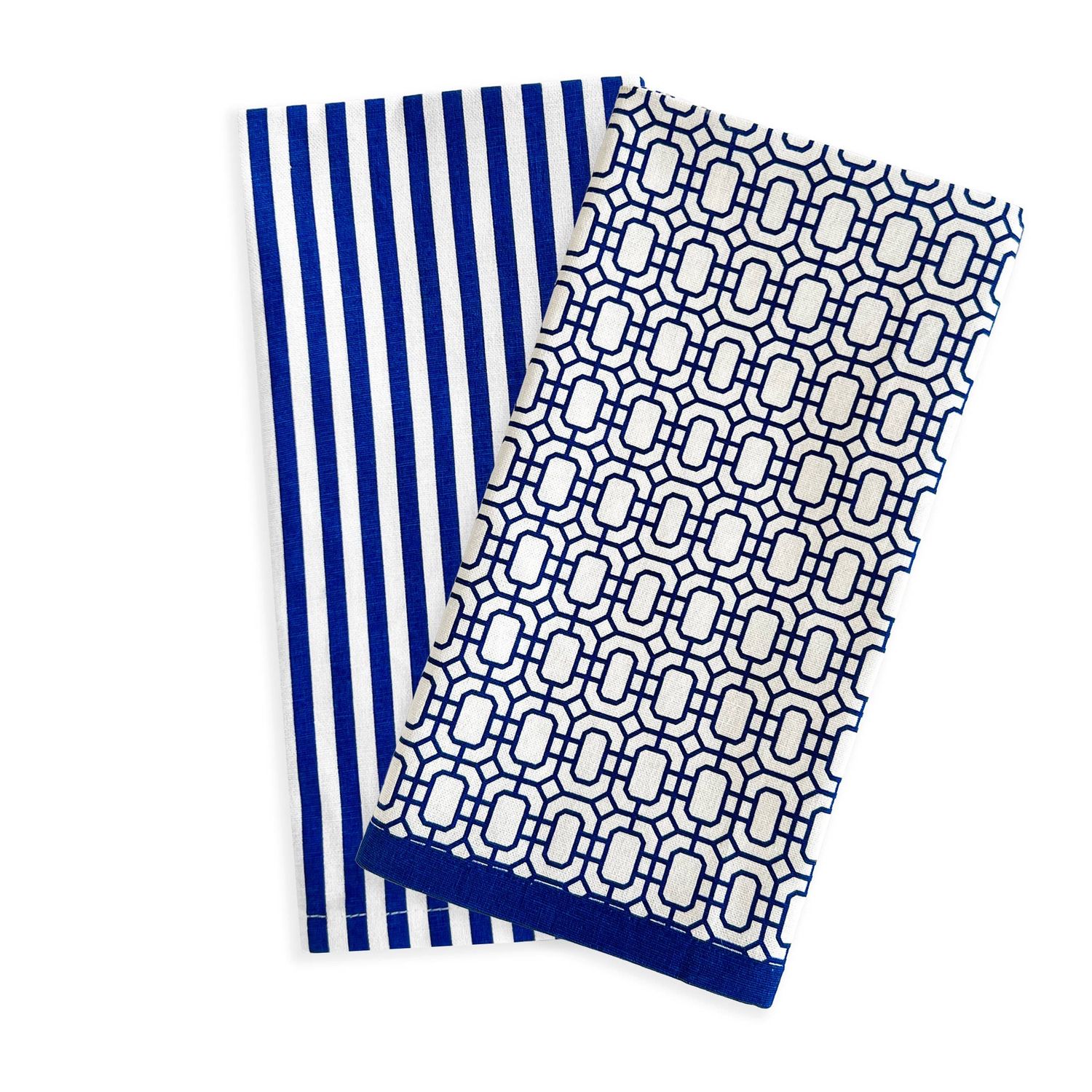 Newport Kitchen Towels, Set of 2 - Blue