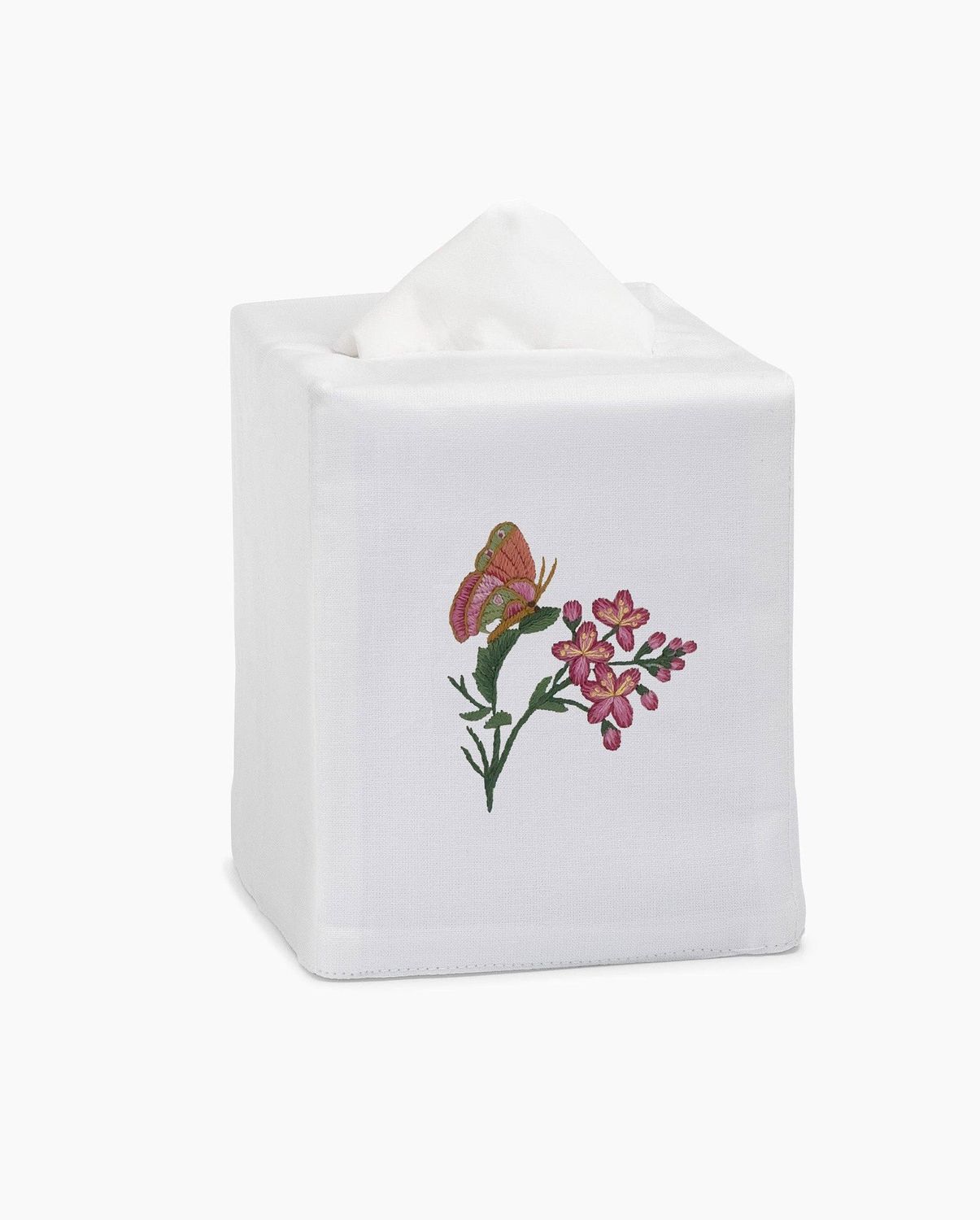 Butterflies &amp; Flowers Tissue Box Cover