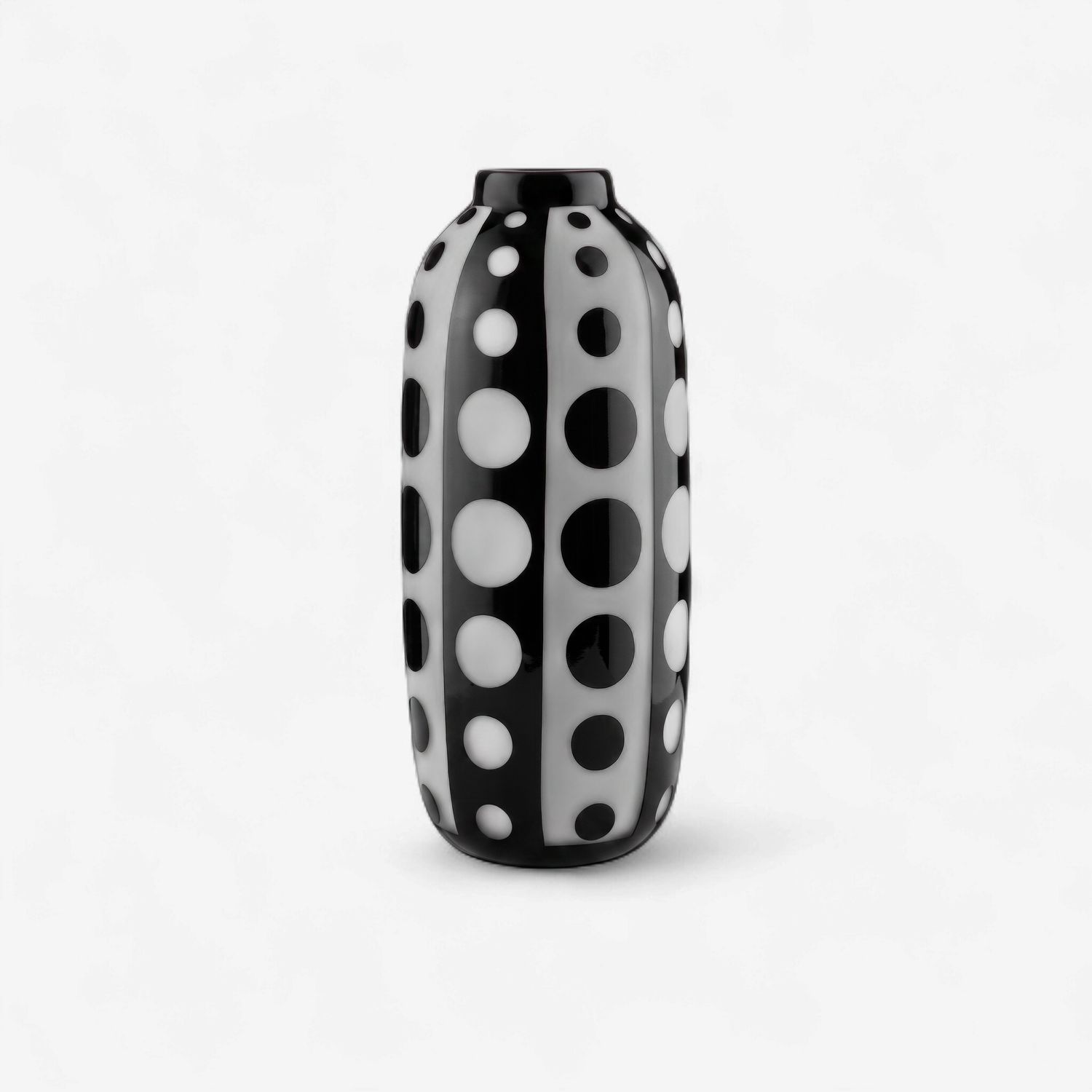 Cicero Tall Black &amp; White Vase