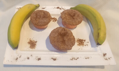 Bashful Banana & Cinnamon Swirl Muffins (VEGAN)