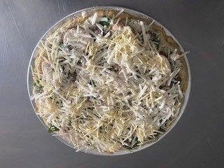 Sassy Savory  Pizza (White Sauce) - DAIRY-FREE