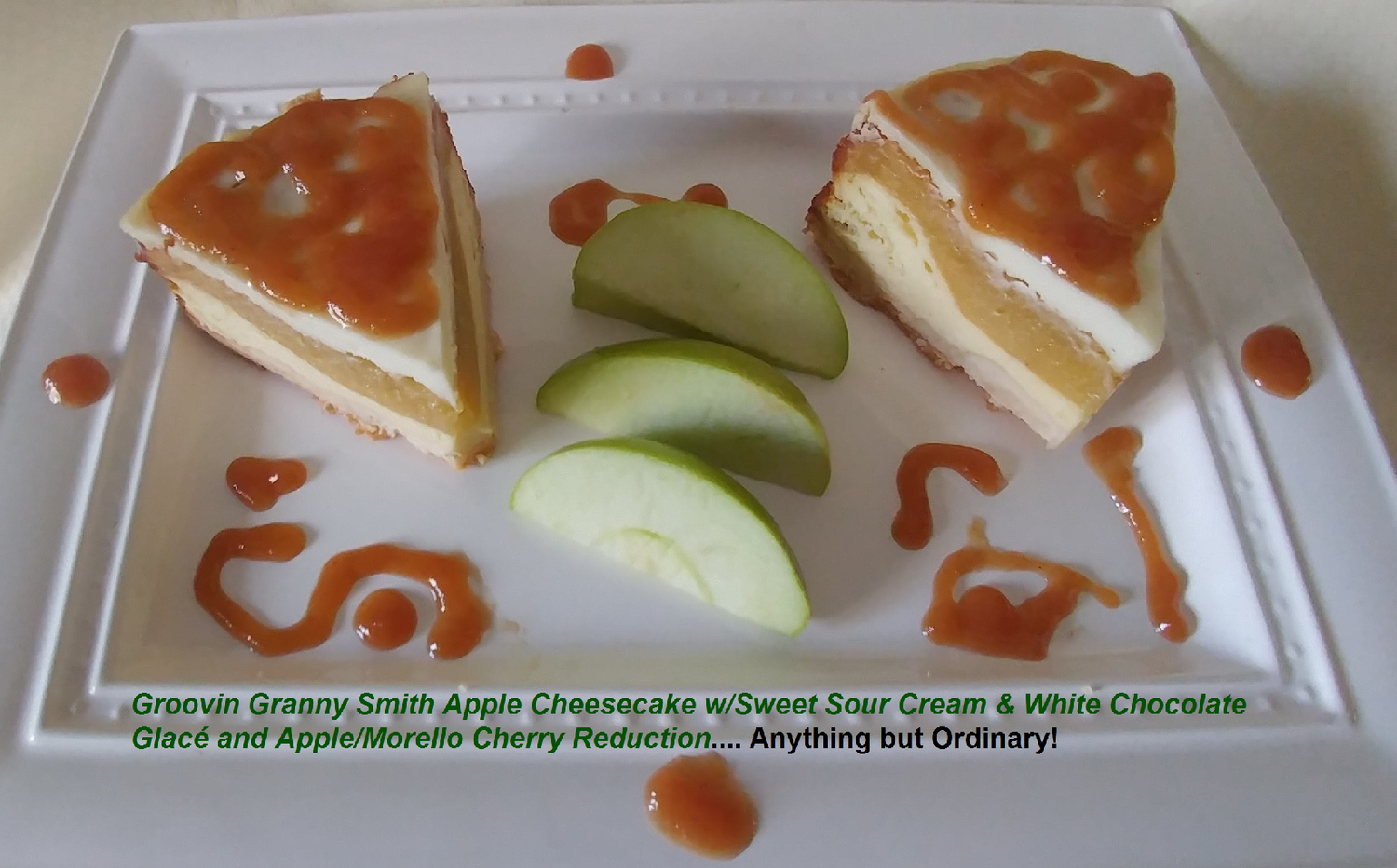 Groovin Granny Smith Apple Cheesecake