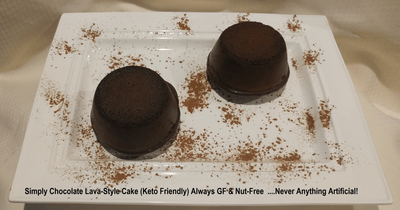 Simply Chocolate Lava Style Cake (Keto Friendly)