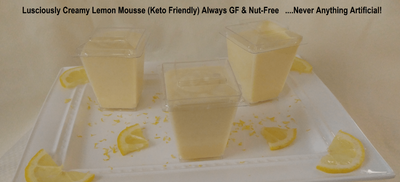 Luscious Creamy Lemon Mousse (Keto Friendly)