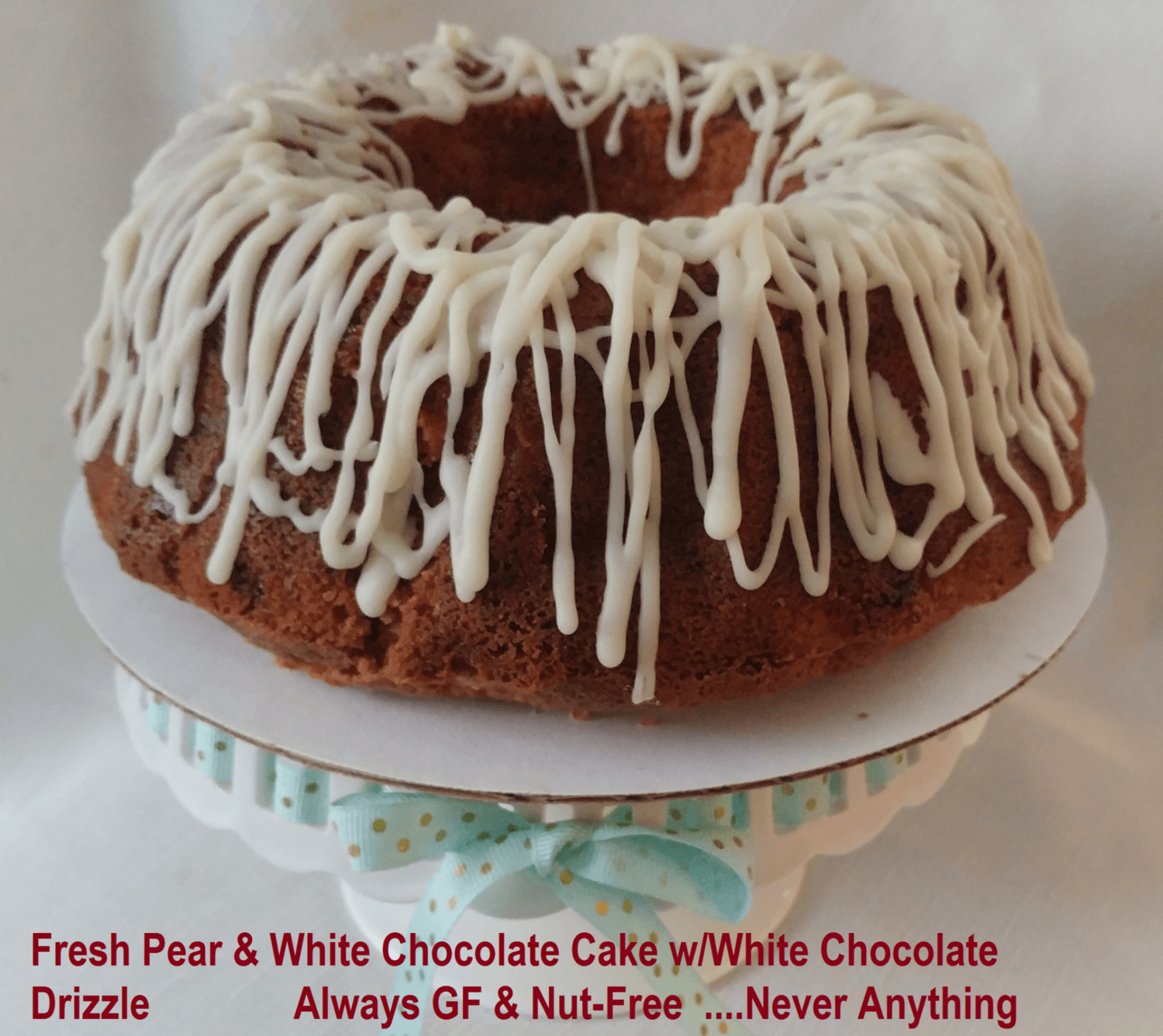 Delightful Pear & White Chocolate Cake