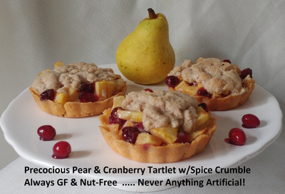Precocious Pear & Cranberry Tartlet