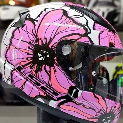 FLOWER Casco para Motocicleta con Máscara Y Gafas Casco Retro Jet CERT DOT