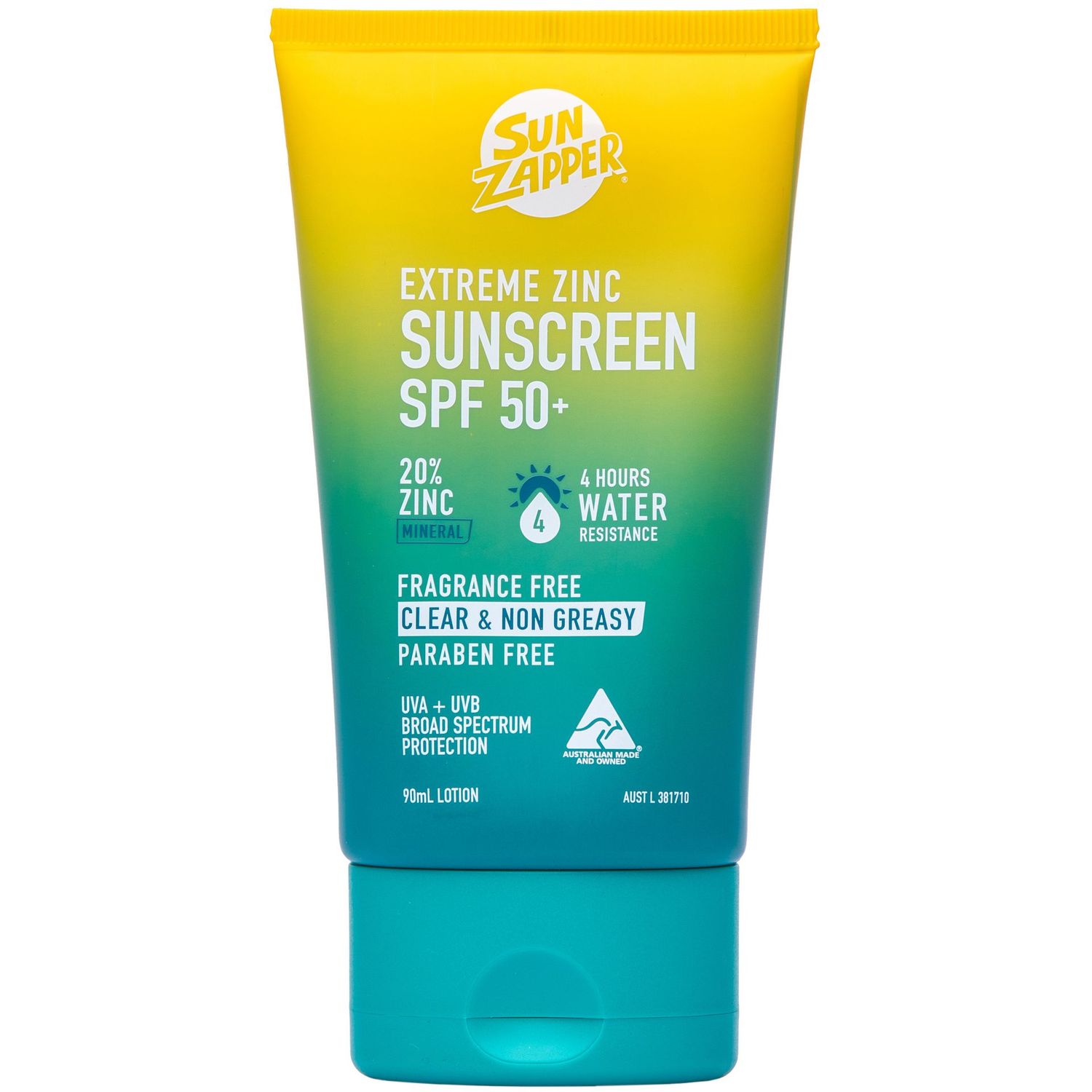 PURE ZINC Sunscreen SPF50 100g (25% Zinc, Cream ) *NEW FORMULA*