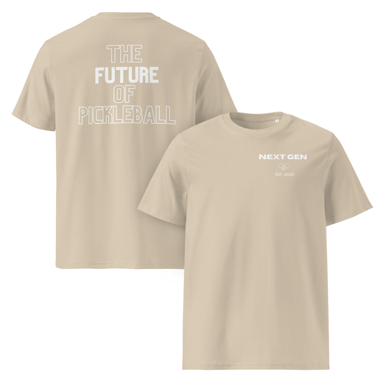 Next Gen "The Future of Pickleball"  Unisex Organic Cotton T-Shirt