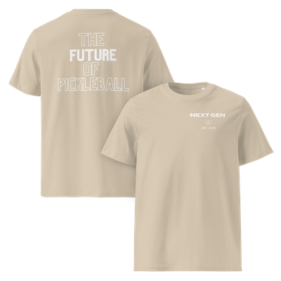 Next Gen "The Future of Pickleball"  Unisex Organic Cotton T-Shirt