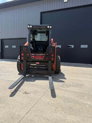 5,000 lb Skid Steer Pallet Fork Frame (48” Tines Included)