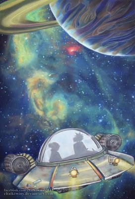 Ricks Spaceship - Canvas Print