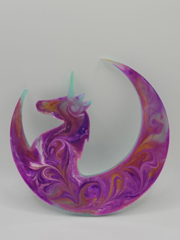 unicorn crescent moon
