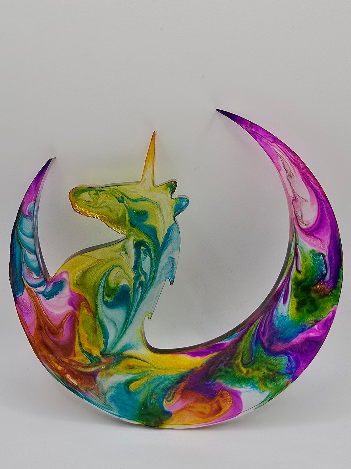 unicorn crescent moon