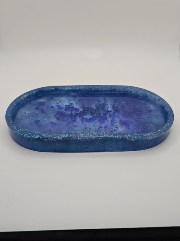 blue soap holder